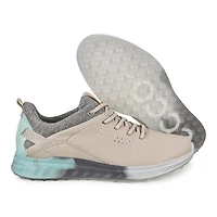 Women's Goretex S-Three Spikeless Golf Shoe - Tan/Grey/Light Blue