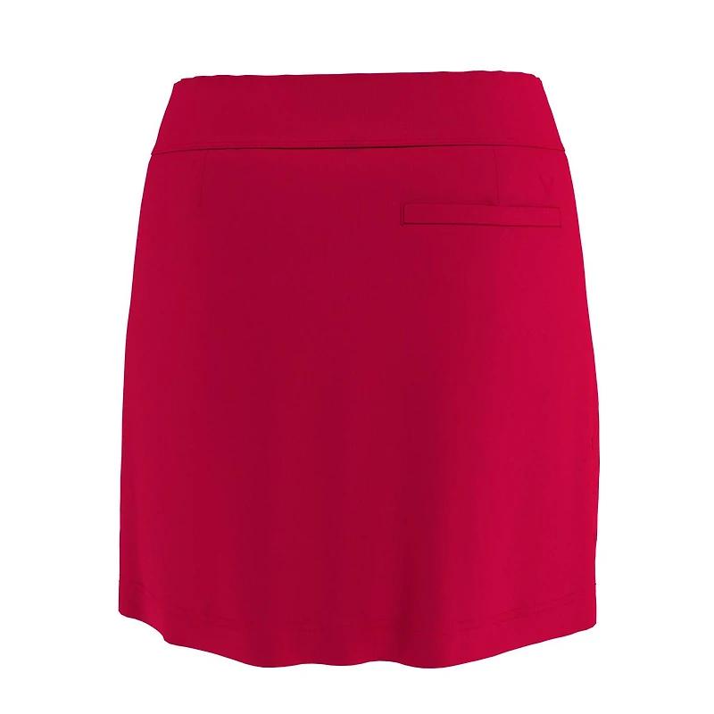 Women's Solid Stretch Knit 17 Inch Skort