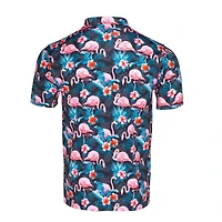 Men's Pink Flamingo Short Sleeve Polo