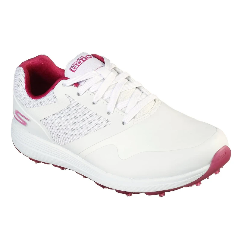 Women's Go Golf Max  Spikeless Shoe - White/Pink