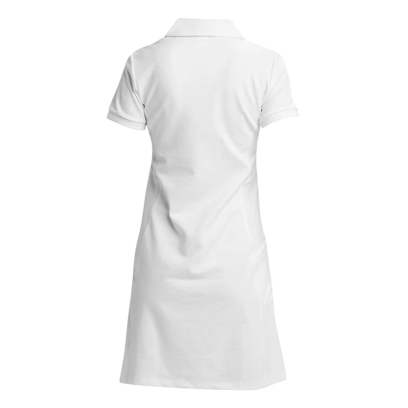 Women's Cross Court Solid Short Sleeve Dress