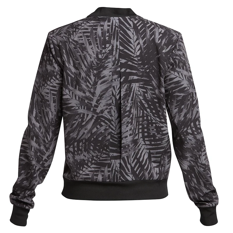 Women's Olivie Printed Palm Bomber Jacket