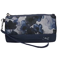 Indigo Poppy Wristlet