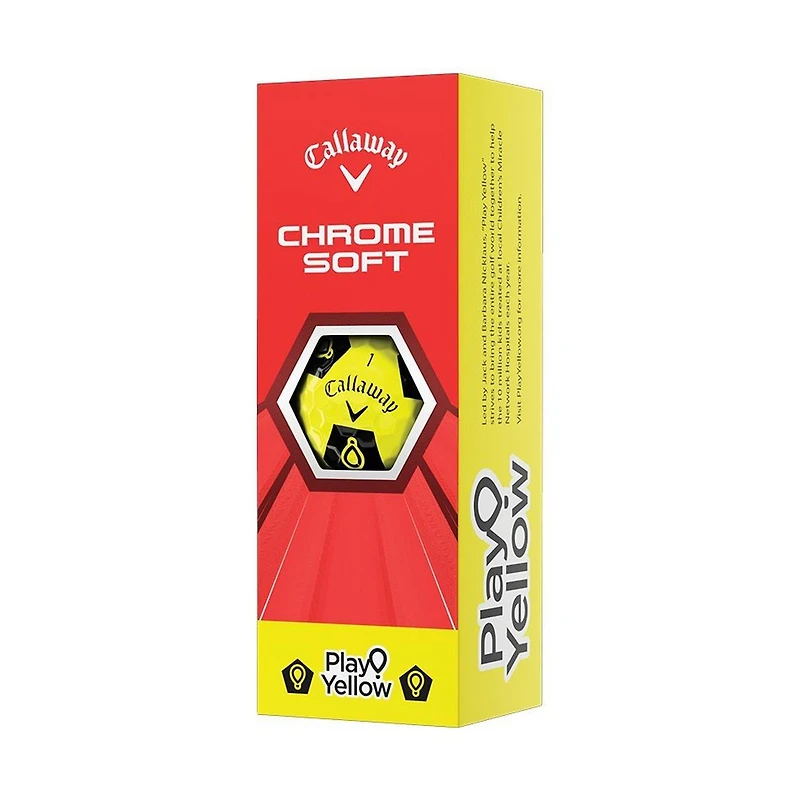 Chromesoft Truvis Play Yellow Golf Balls
