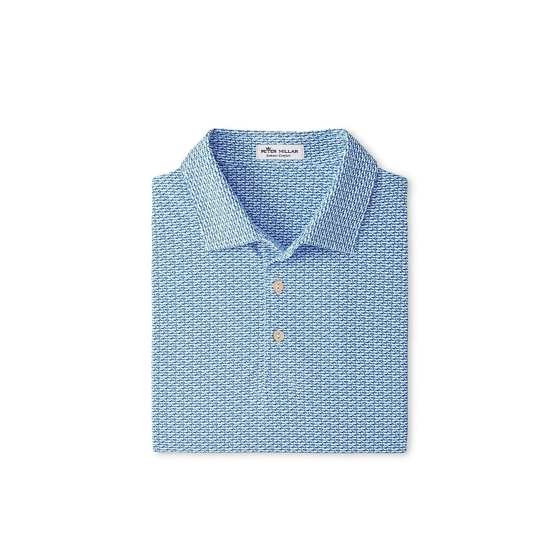 Men's Edgewater Fish Short Sleeve Polo