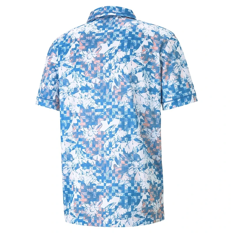 Men's Tech Pique Botanical Short Sleeve Polo