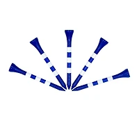 Navy 3/4 Inch Tees With White Stripes (100 Count