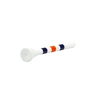 White 3/4 Inch Tees With Orange & Blue Stripes (100 Count