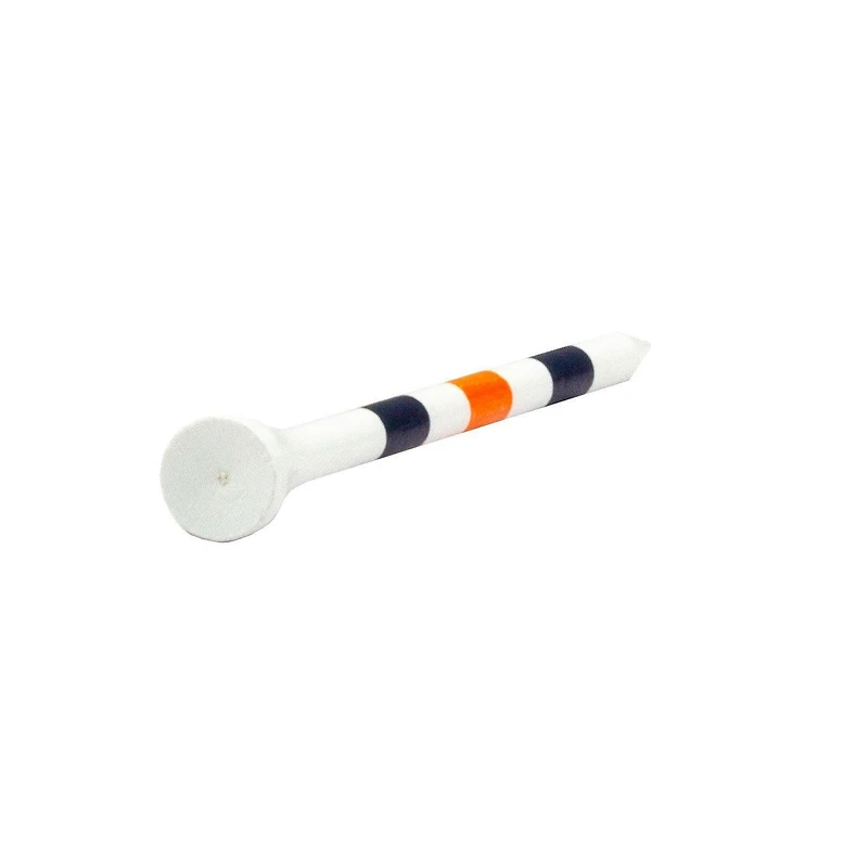 White 3/4 Inch Tees With Orange & Blue Stripes (100 Count