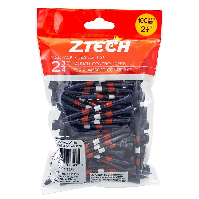 Navy 3/4 Inch Tees with Red & White Stripes (100 Count