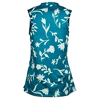 Women's Breathe Floral Print Sleeveless Polo