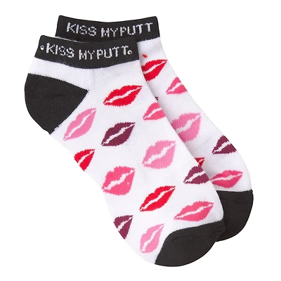 Women's Kiss My Putt Ankle Sock