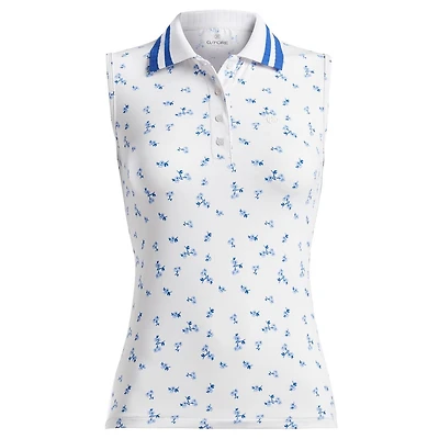 Women's Ditsy Floral Sleeveless Polo