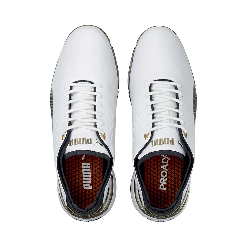 Men's PROAdapt Delta Players Limited Edition Spiked Golf Shoe - White/Navy/Gold