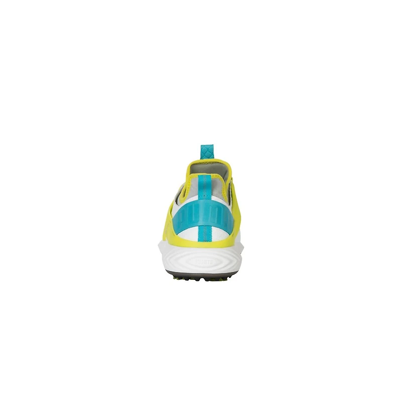 Men's Ignite PWRAdapt Caged Disc Anniversary Spiked Golf Shoe - Grey/Yellow/Blue