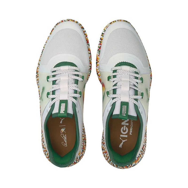 Men's Ignite Fasten 8 Arnold Palmer Limited Edition Spikeless Golf Shoe - White/Green/Multi