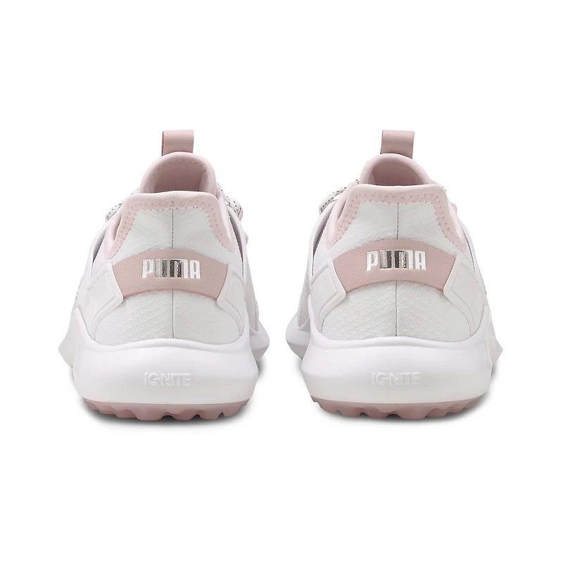 Women's Ignite Fasten 8 Spikeless Golf Shoe - White/Light Pink