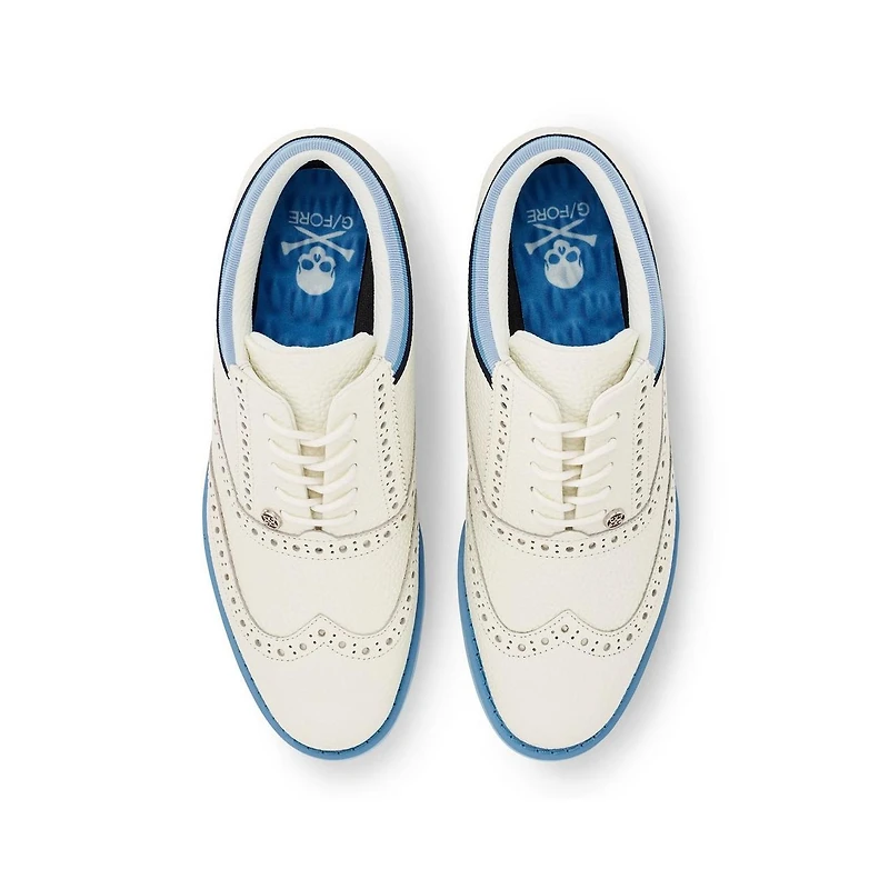 Women's Grosgrain Brogue Gallivanter Spikeless - White/Blue