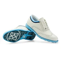 Women's Grosgrain Brogue Gallivanter Spikeless - White/Blue