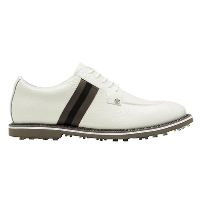 Men's Limited Edition Grosgrain Split Toe Gallivanter Spikeless Golf Shoe - White/Grey