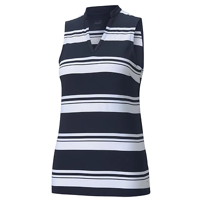 Women's Cloudpsun Valley Stripe Sleeveless Polo