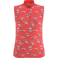 Women's Umbrella Mockneck Sleeveless Polo