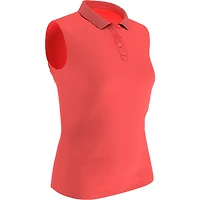 Women's Essential Solid Sleeveless Polo