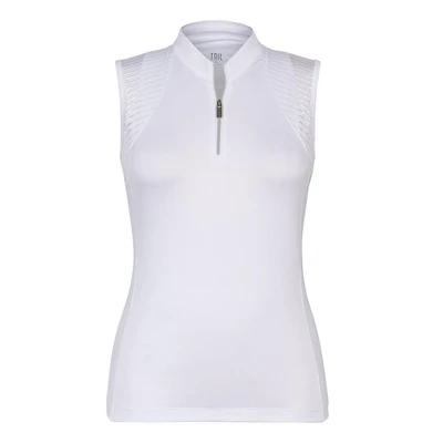 Women's Rachel V-Mock Zip Sleeveless Top