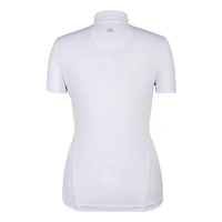 Women's Kai Mock Neck Zip Short Sleeve Top