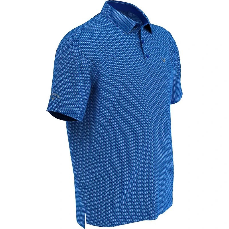 Men's All Over Printed Short Sleeve Polo