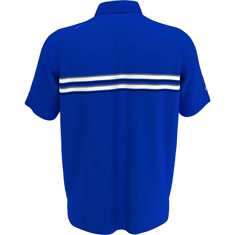 Men's Engineered Jaspe Chest Stripe Short Sleeve Polo