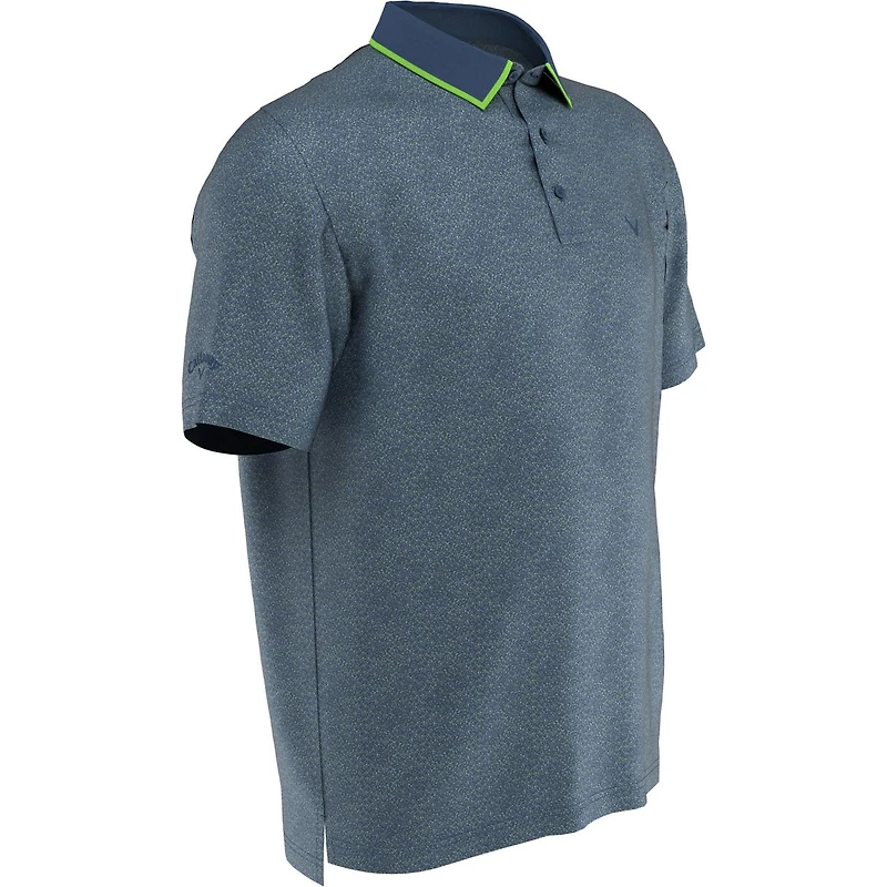 Men's All Over Printed Short Sleeve Polo