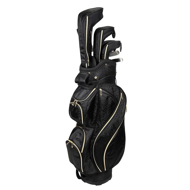 Flame 11-Piece Package Set - Black Leopard