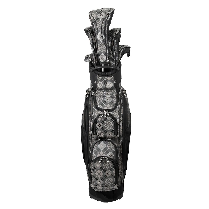 Diva 11-Piece Package Set - Black Plaid