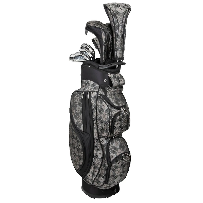 Diva 11-Piece Package Set - Black Plaid