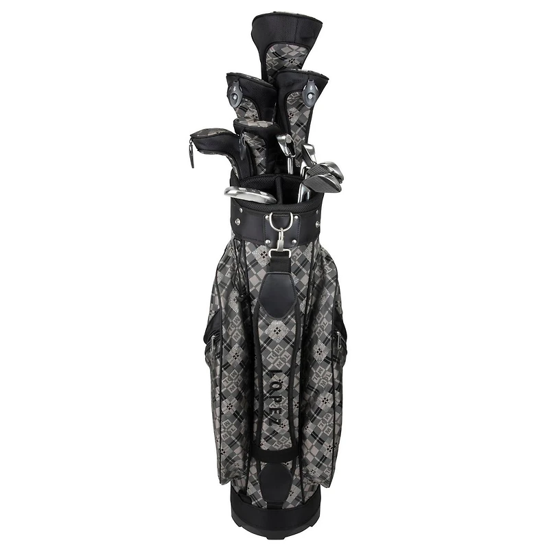 Diva 11-Piece Package Set - Black Plaid