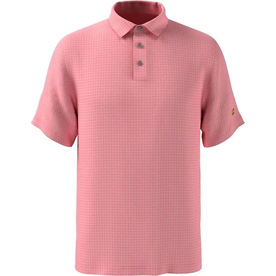 Men's All Over Classic Plaid Short Sleeve Polo