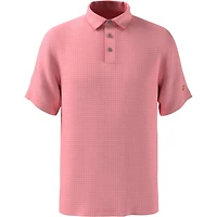 Men's All Over Classic Plaid Short Sleeve Polo
