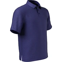 Men's Hibiscus Geo Print Short Sleeve Polo