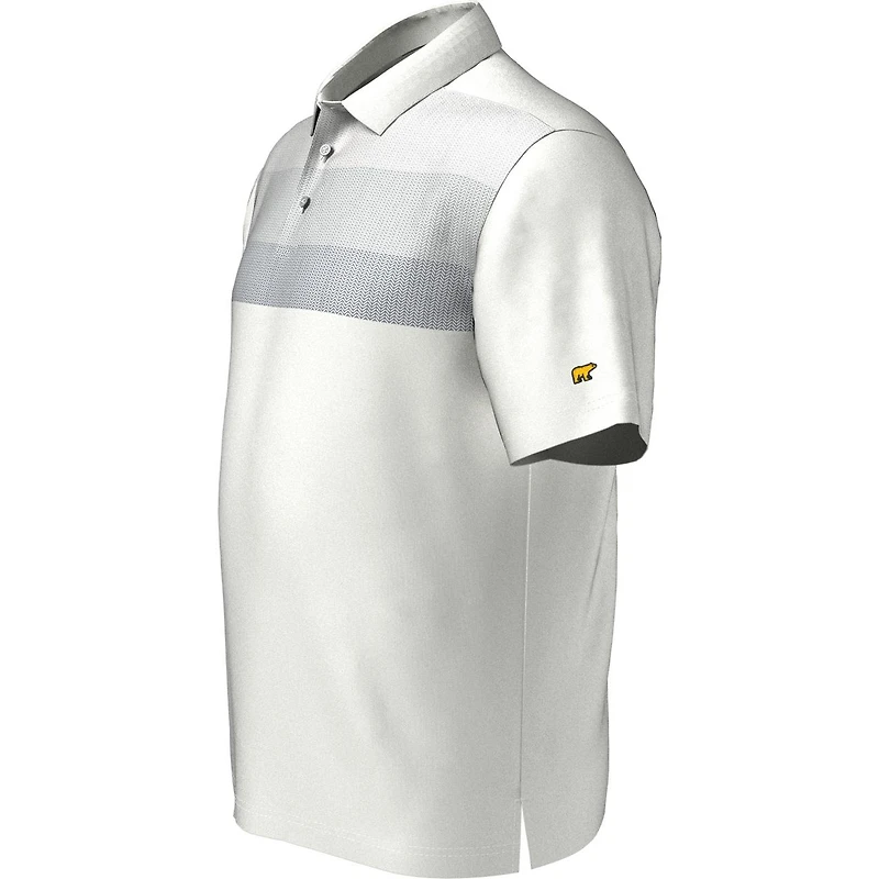 Men's Stacked Geo Chest Short Sleeve Polo
