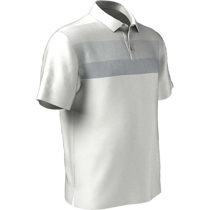 Men's Stacked Geo Chest Short Sleeve Polo