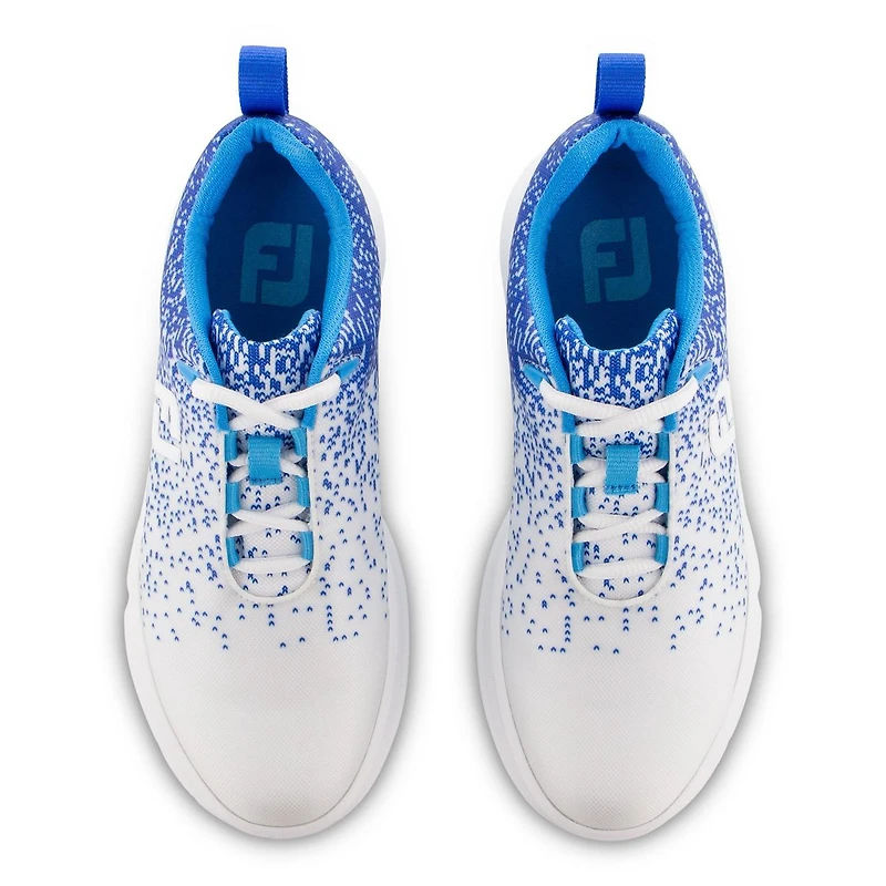 Women's Leisure Spikeless Shoe - White/Blue