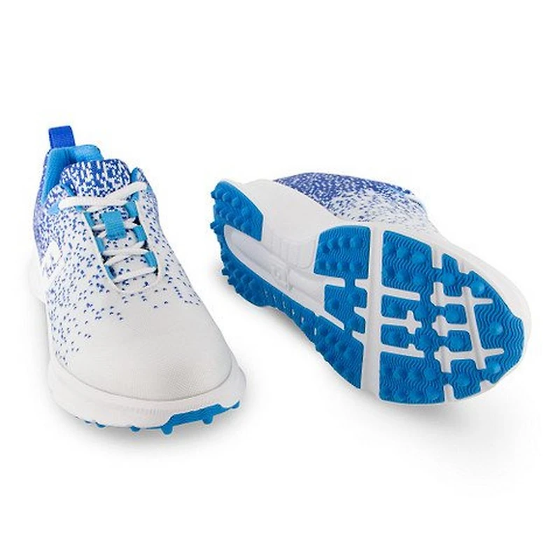 Women's Leisure Spikeless Shoe - White/Blue