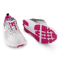 Women's Leisure Spikeless Shoe - Black/White