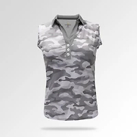 Women's Storm Trooper Printed Sleeveless Polo