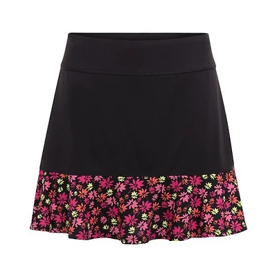Women's Funfetti Printed Floral Flounce Skort