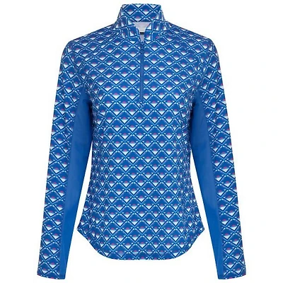 Women's Sun Protection UPF 50 Geo Print  Long Sleeve Top