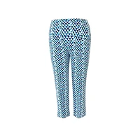 Women's Blue Geo Crop