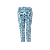 Women's Blue Geo Crop