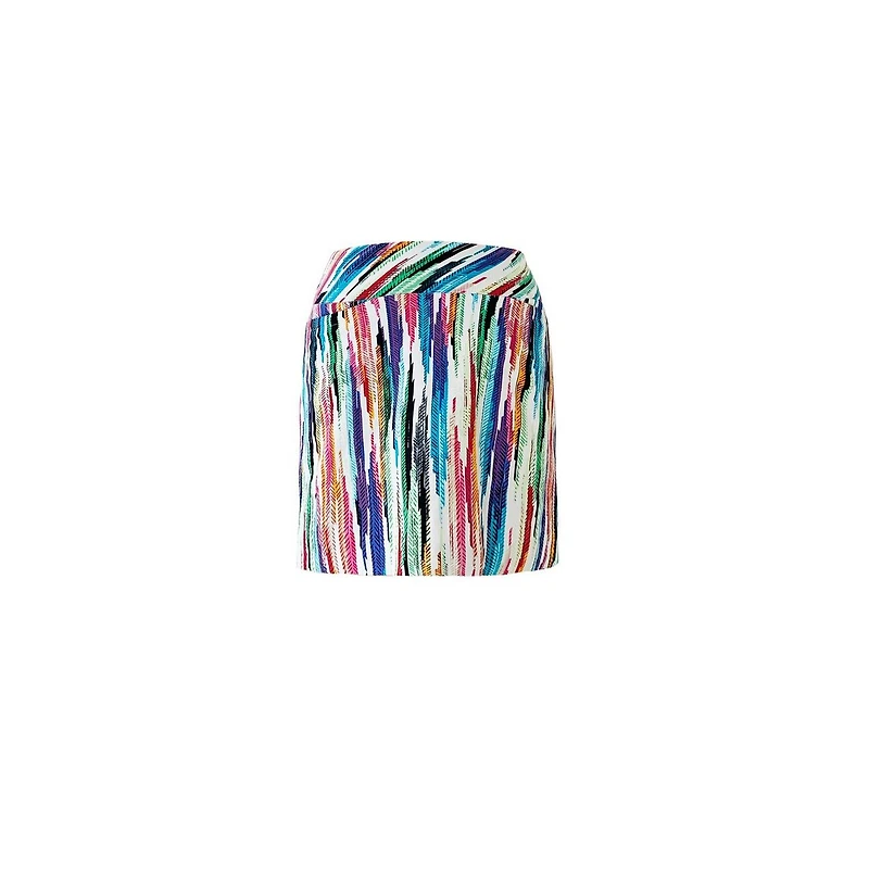 Women's Multi Herringbone Stripe 18 inch Skort